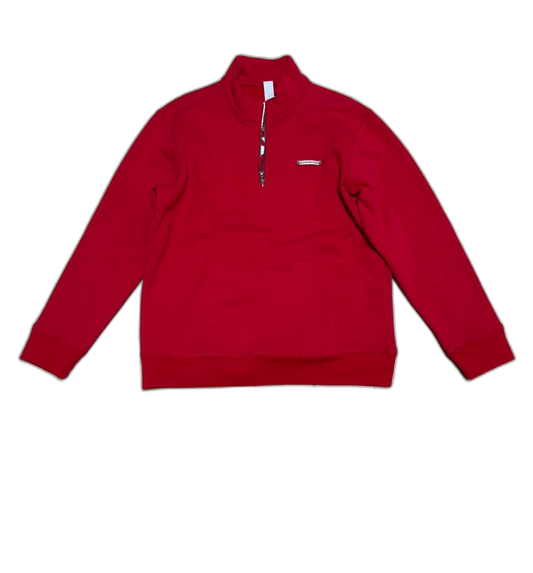 Chrome Hearts Red Half-Zip Sweatshirt