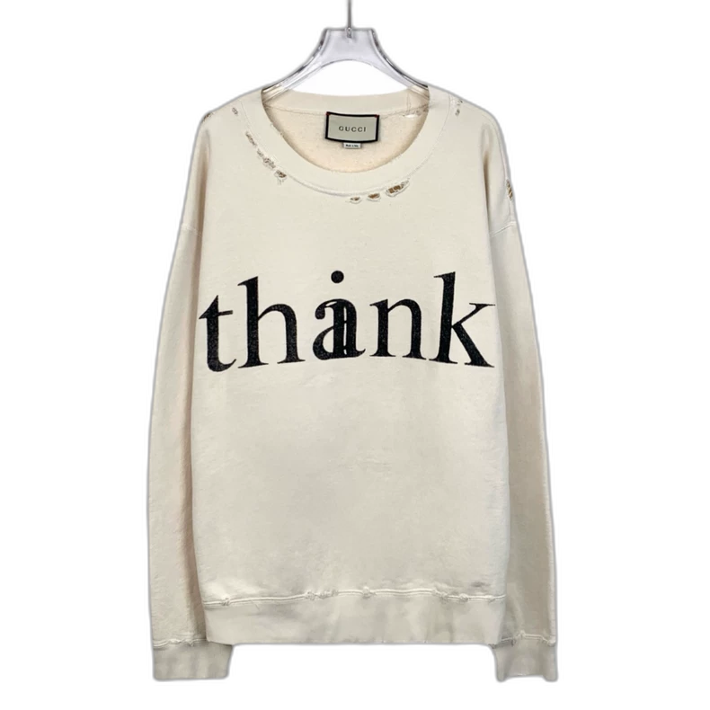 Gucci White Long Sleeve Sweatshirt