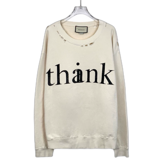 Gucci White Long Sleeve Sweatshirt