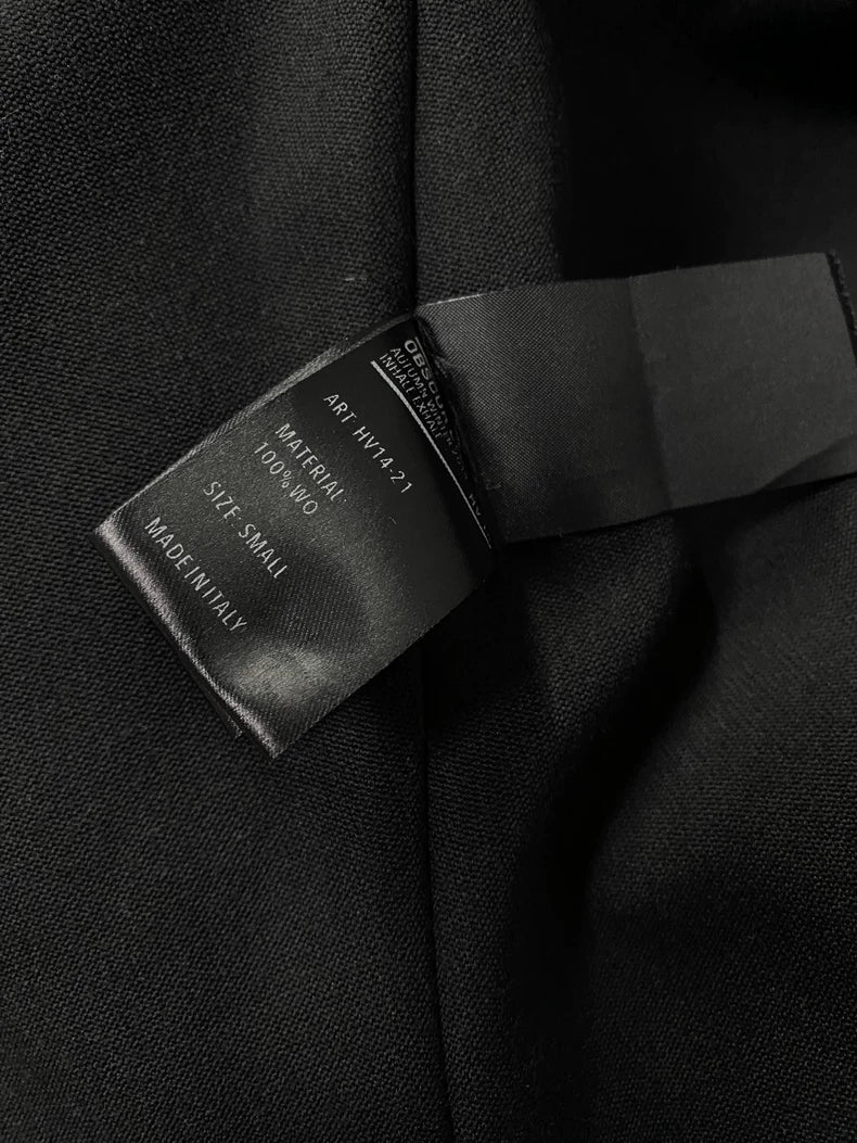 Obscur Dark Avant-Garde Outerwear Jacket