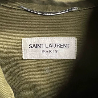 Saint Laurent Olive Green Jacket with Logo