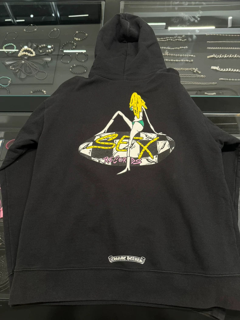 Chrome Hearts Black Sex Records Hoodie-yf