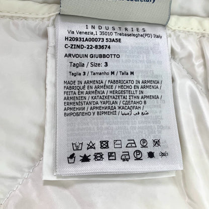 White Diamond Quilted Hooded Jacket