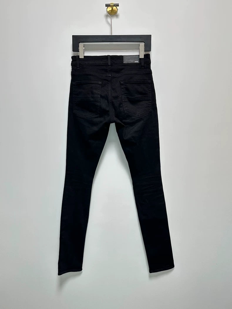 Amiri Black Distressed Denim Pants