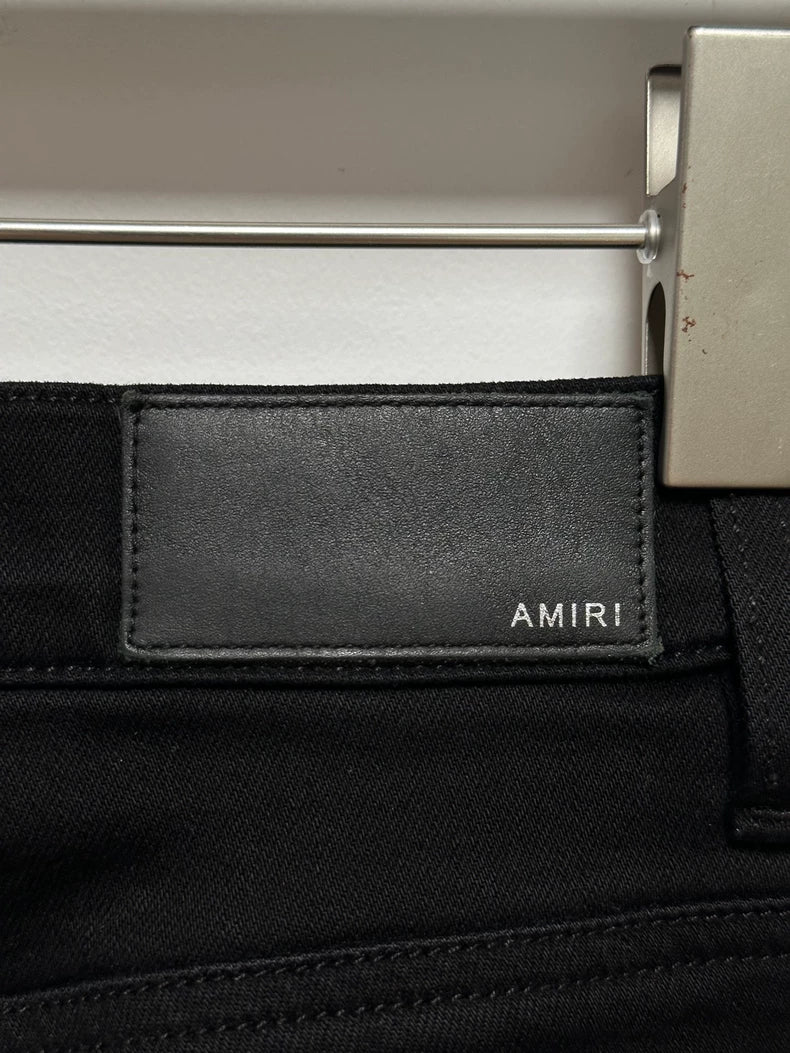 Amiri Black Distressed Denim Pants