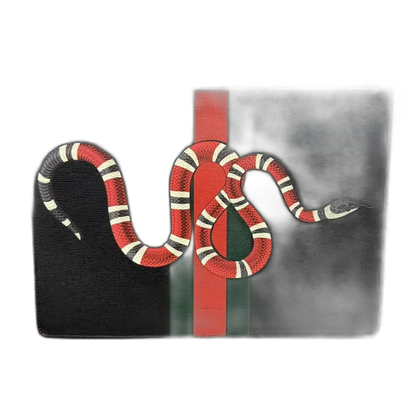 Gucci Snake Print Clutch Bag