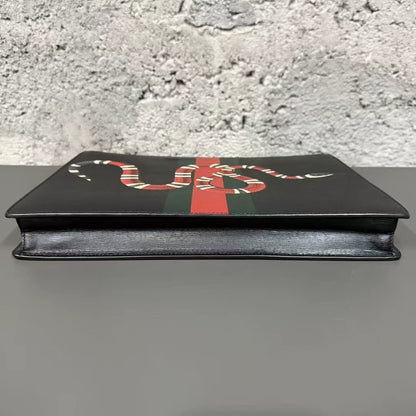Gucci Snake Print Clutch Bag