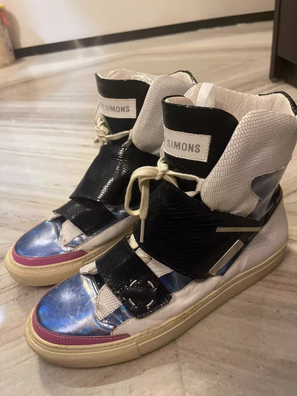 Raf Simons High-Top Sneakers with Unique Design
