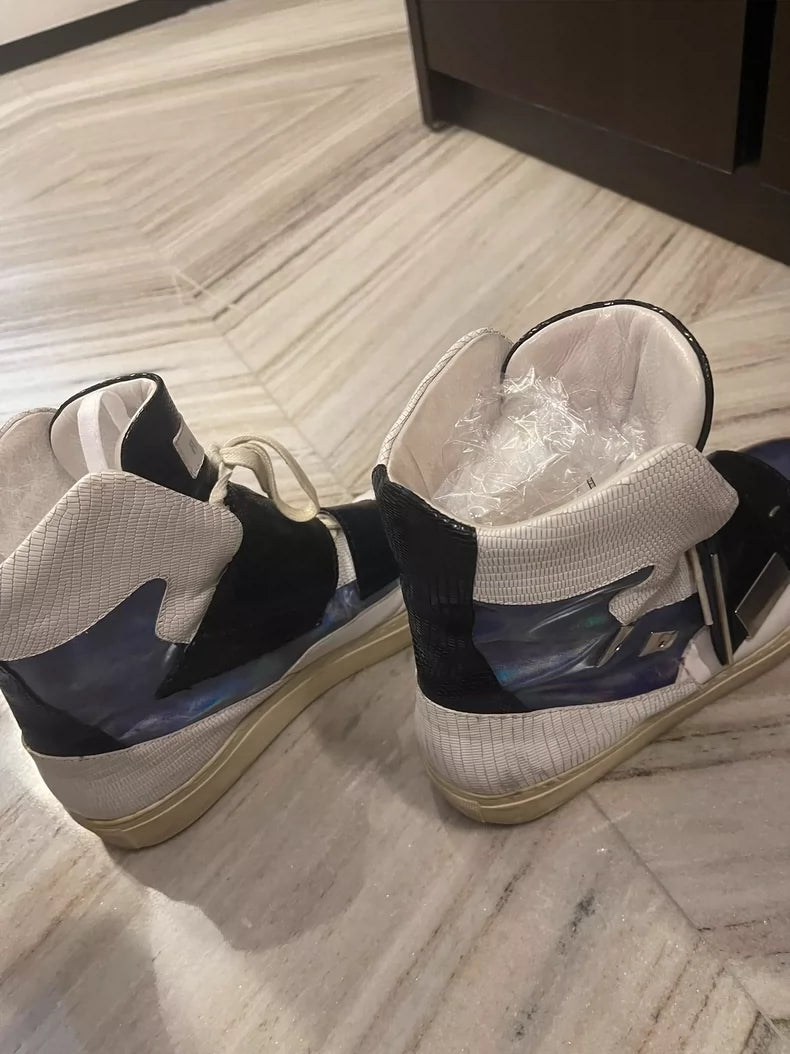 Raf Simons High-Top Sneakers with Unique Design