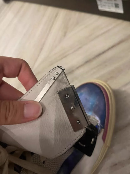 Raf Simons High-Top Sneakers with Unique Design