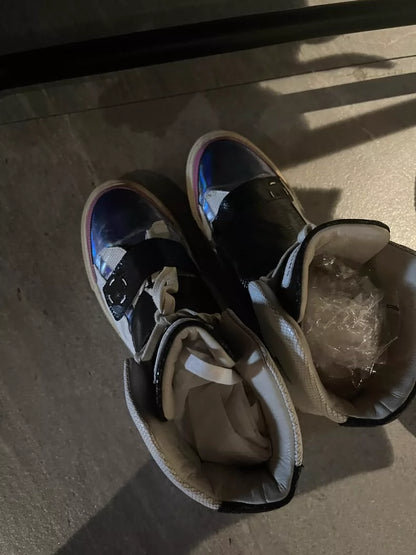 Raf Simons High-Top Sneakers with Unique Design