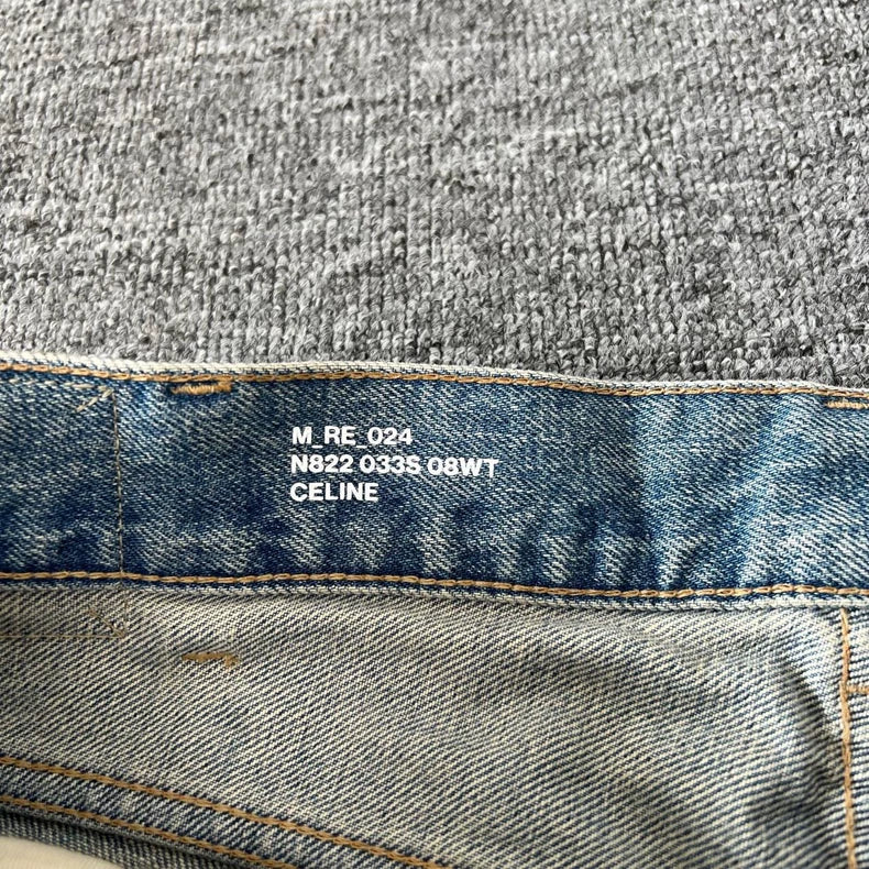 Celine Distressed Wash Jeans with Tag