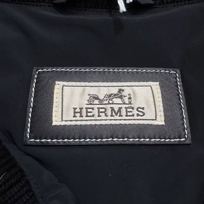 Hermes Padded Zipper Jacket in Solid Color-zp