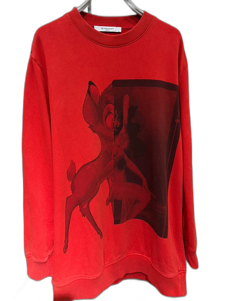 Givenchy Red Bambi Sweatshirt Size S