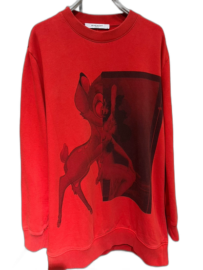 Givenchy Red Bambi Sweatshirt Size S