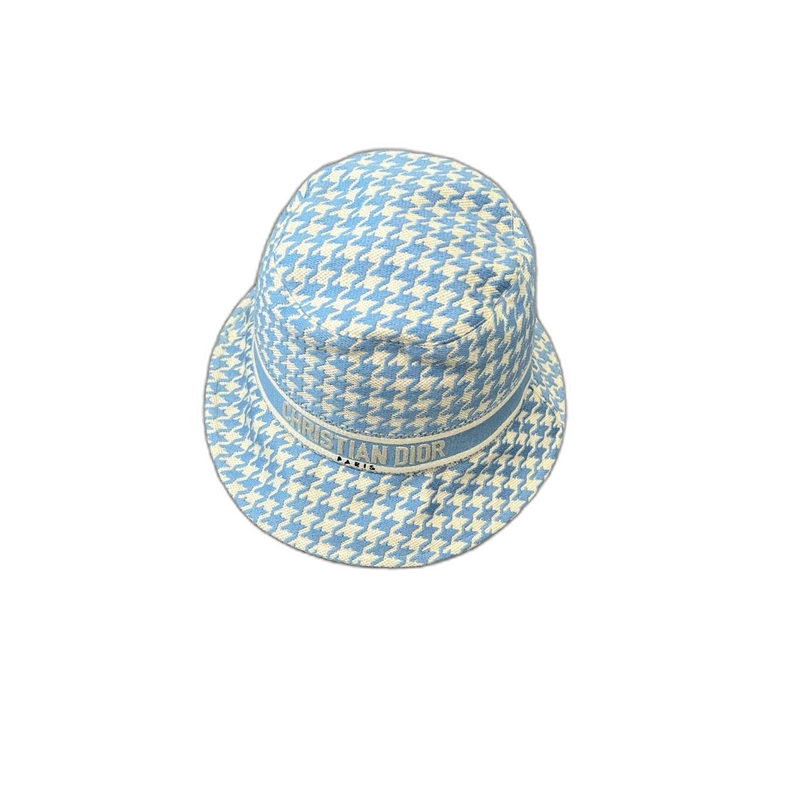 Dior Blue Checkered Fisherman Hat