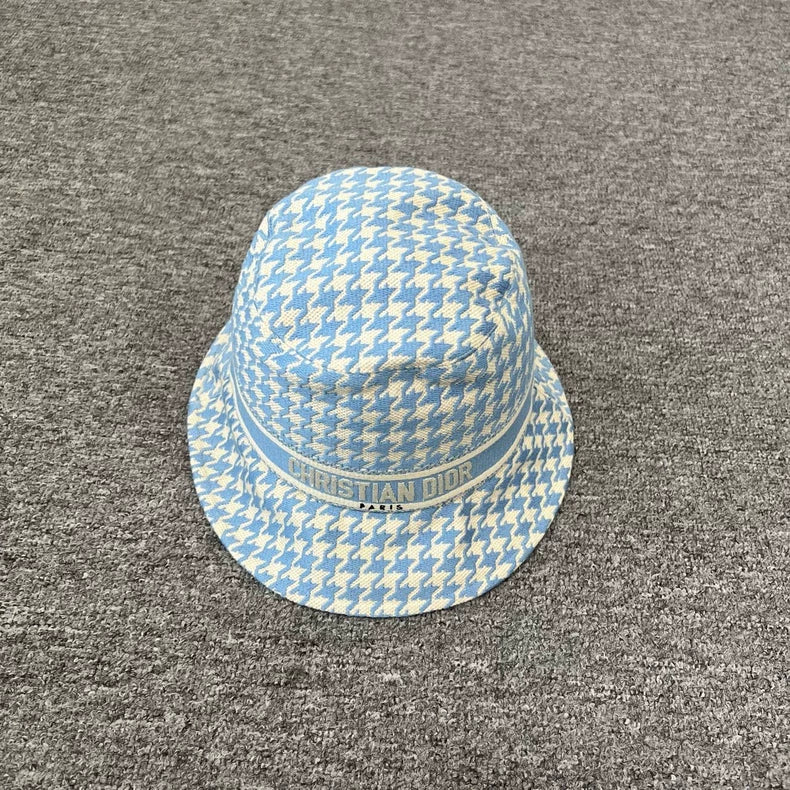 Dior Blue Checkered Fisherman Hat