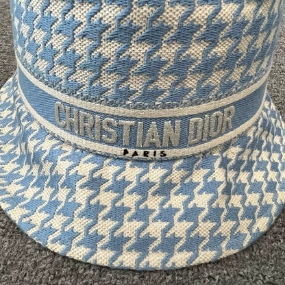 Dior Blue Checkered Fisherman Hat