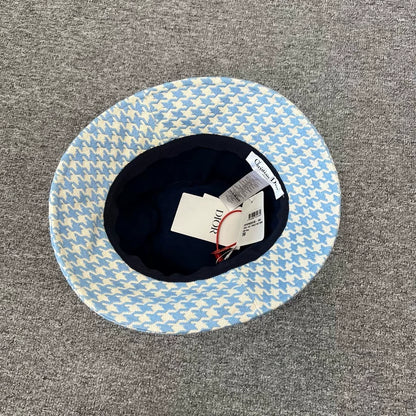 Dior Blue Checkered Fisherman Hat