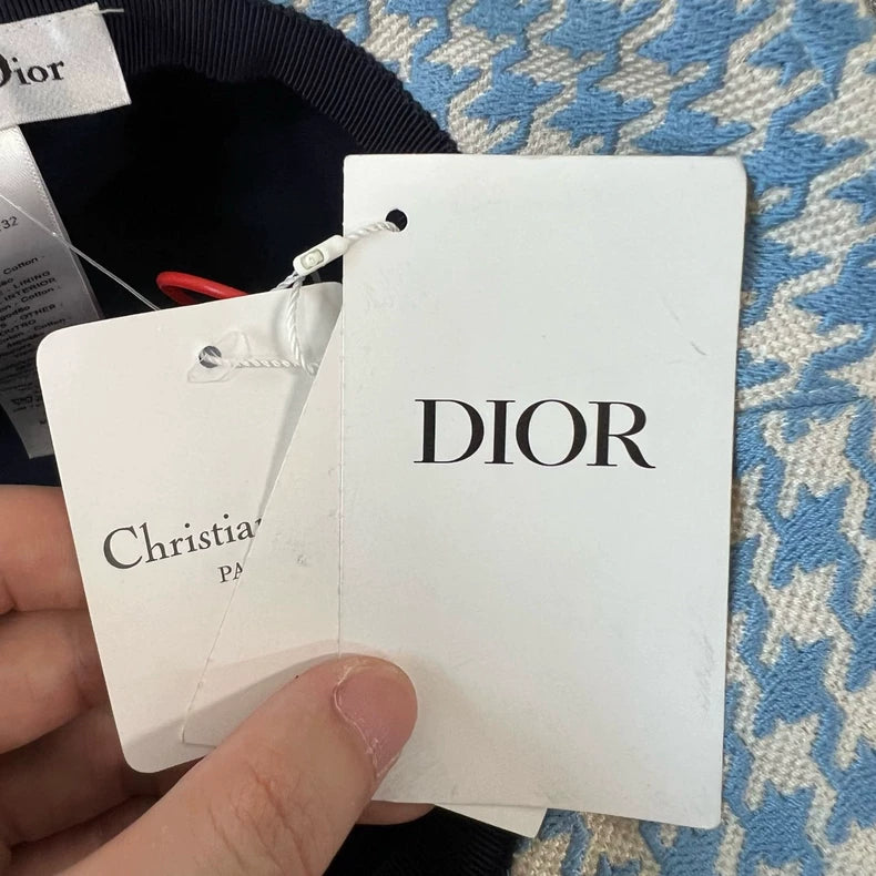 Dior Blue Checkered Fisherman Hat