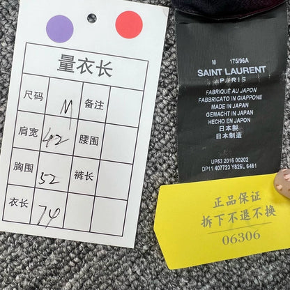 Saint Laurent Red Black Plaid Shirt