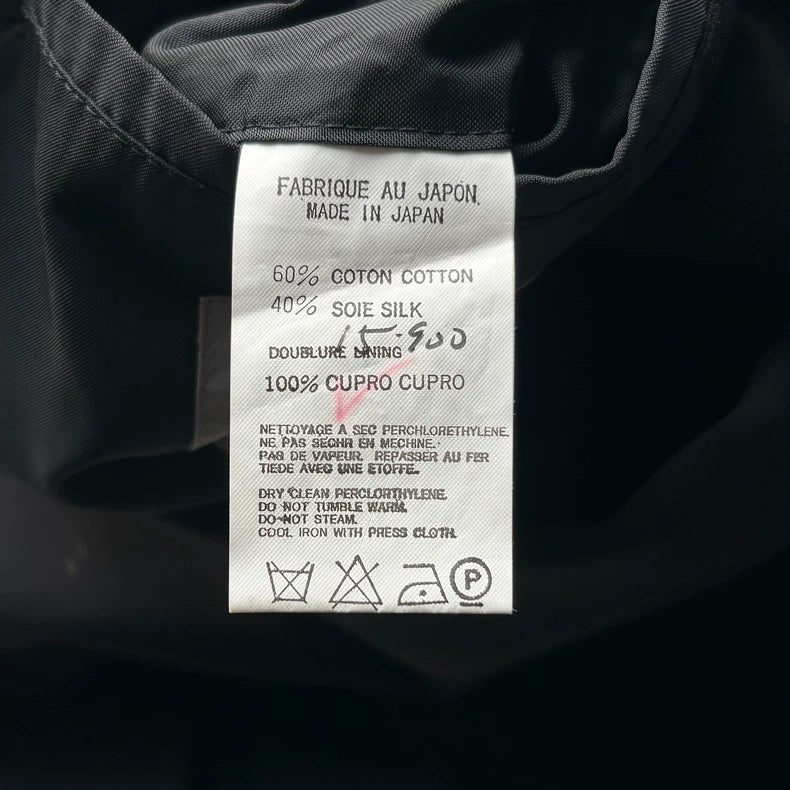 Yohji Yamamoto 03ss Silk Badge Blazer