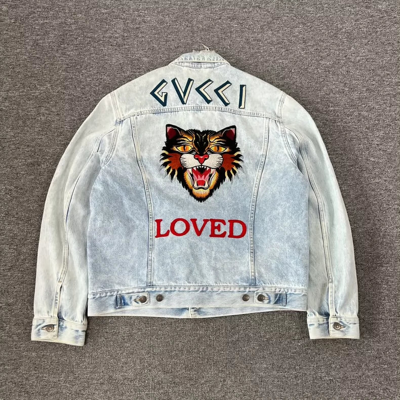 Gucci Vintage Tiger Denim Jacket