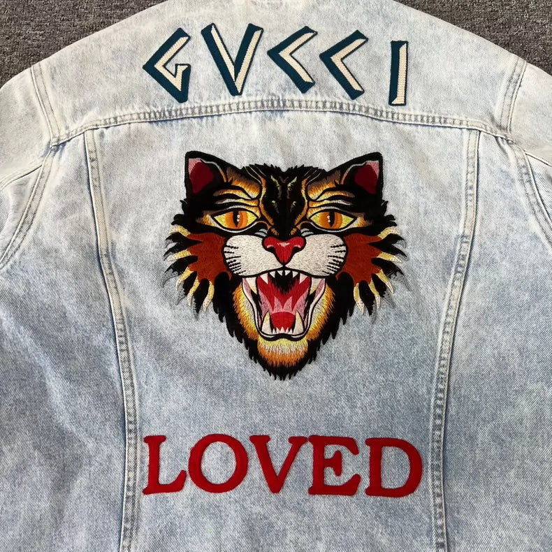 Gucci Vintage Tiger Denim Jacket