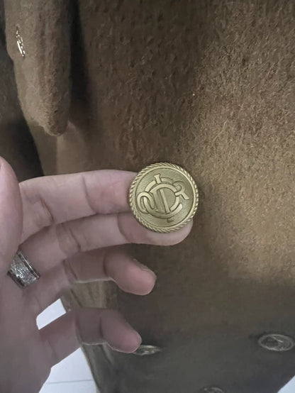 Vintage Dior Wool Blend Double-breasted Coat