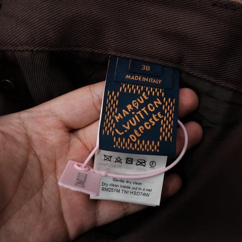 Louis Vuitton SS25 Logo Print Denim Jeans-yf