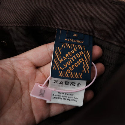 Louis Vuitton SS25 Logo Print Denim Jeans-yf