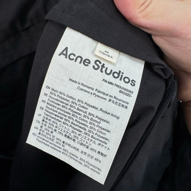 Acne Studios Black Casual Pants-yf
