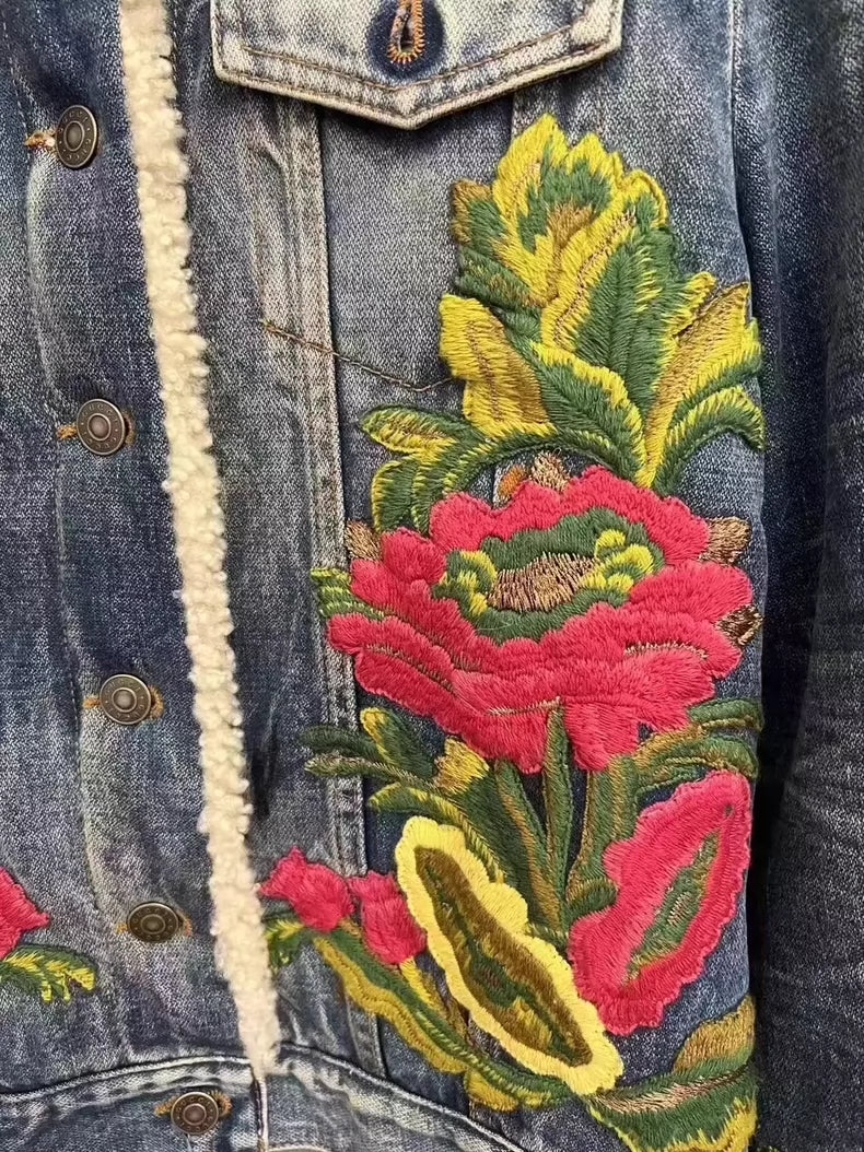 Gucci Embroidered Denim Jacket