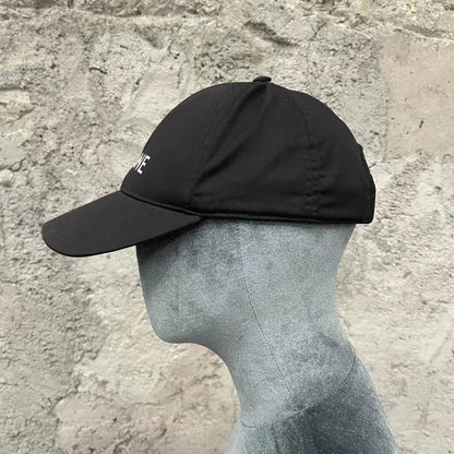 Celine Black Cap with White Logo