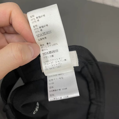Celine Black Cap with White Logo