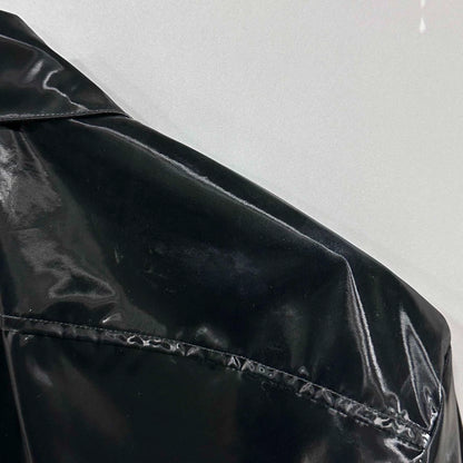 Black Glossy Shirt by Saint Laurent Paris