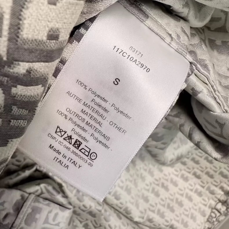 Dior Logo Printed Windbreaker Jacket