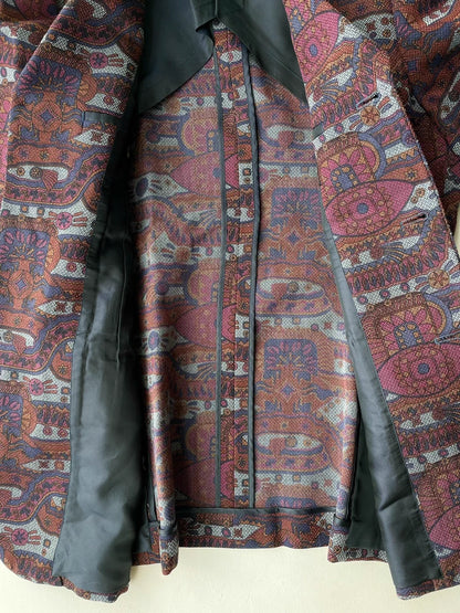 Comme Des Garcons Wool Psychedelic Blazer