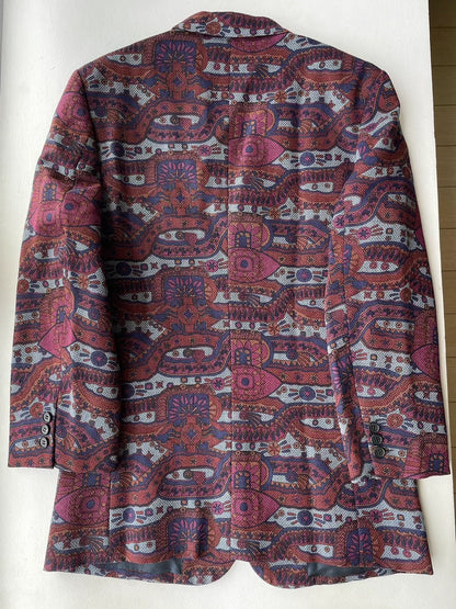 Comme Des Garcons Wool Psychedelic Blazer