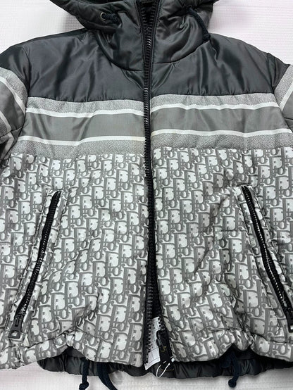 Dior Logo Print Puffer Jacket in XS