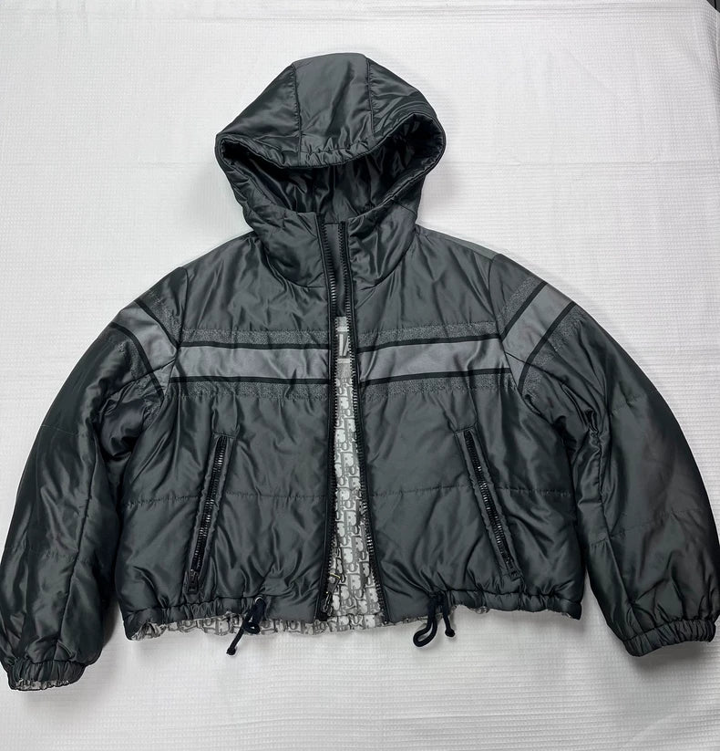 Dior Logo Print Puffer Jacket in XS