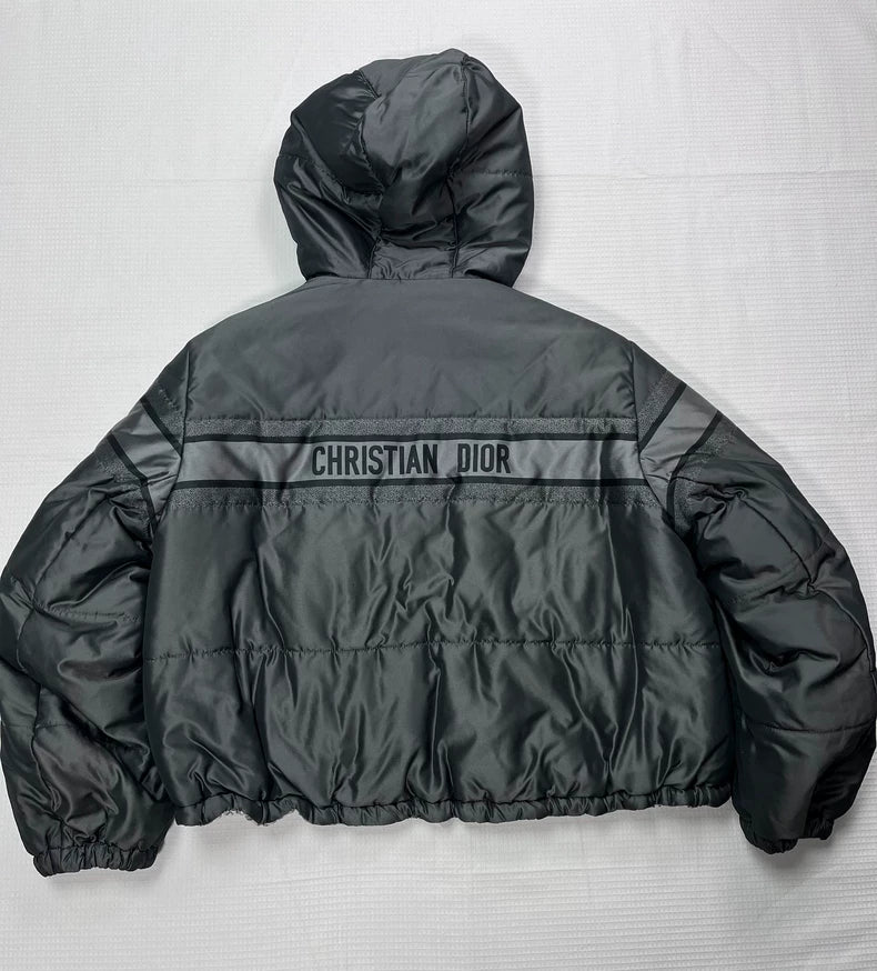 Dior Logo Print Puffer Jacket in XS