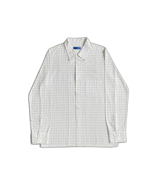 Vintage Beams Embroidered Check Long Sleeve Shirt-zp