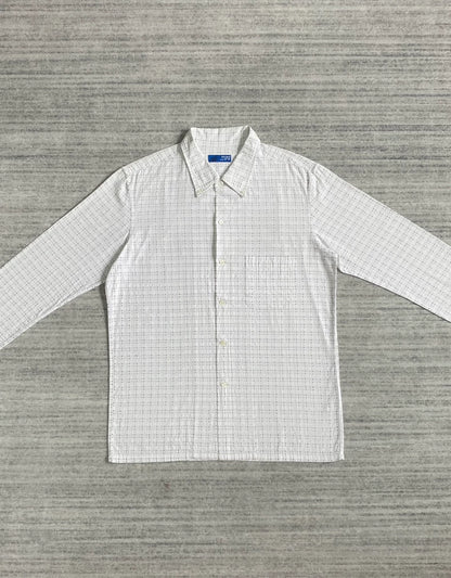 Vintage Beams Embroidered Check Long Sleeve Shirt-zp