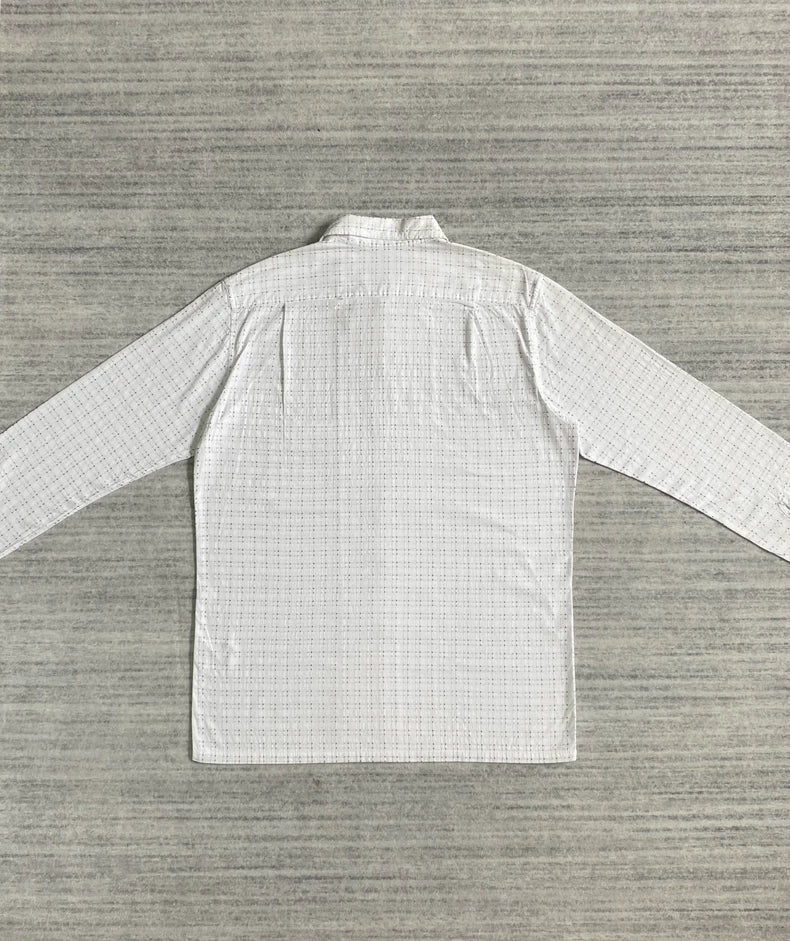 Vintage Beams Embroidered Check Long Sleeve Shirt-zp