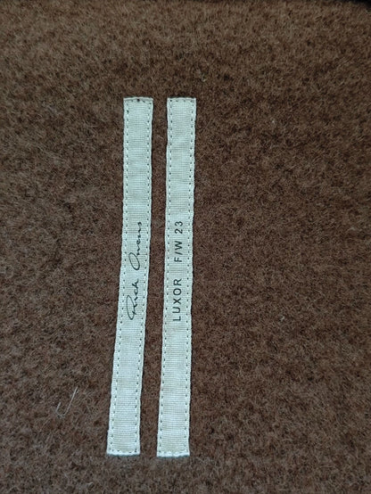 Rick Owens Peter Jacket Brown Wool Coat