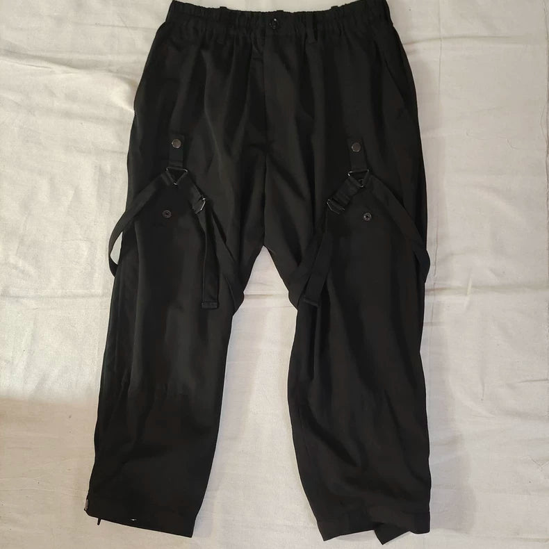 Yohji Yamamoto Black Strap Pants
