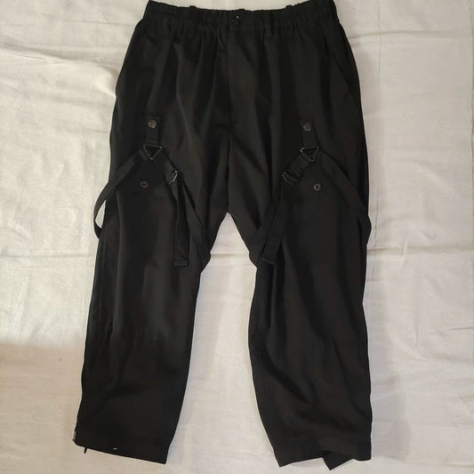 Yohji Yamamoto Black Strap Pants