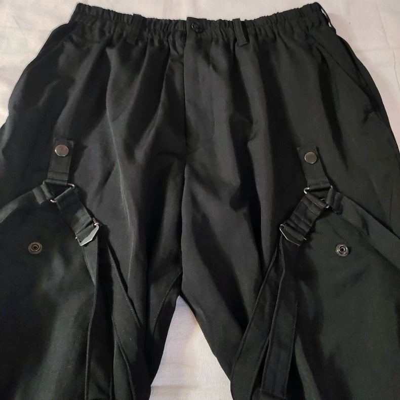 Yohji Yamamoto Black Strap Pants
