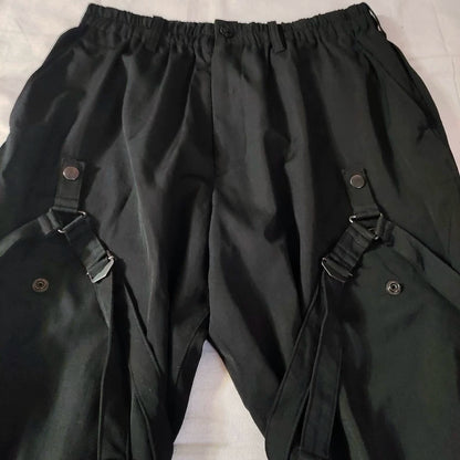 Yohji Yamamoto Black Strap Pants